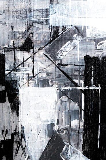Abstract Paint Bw
