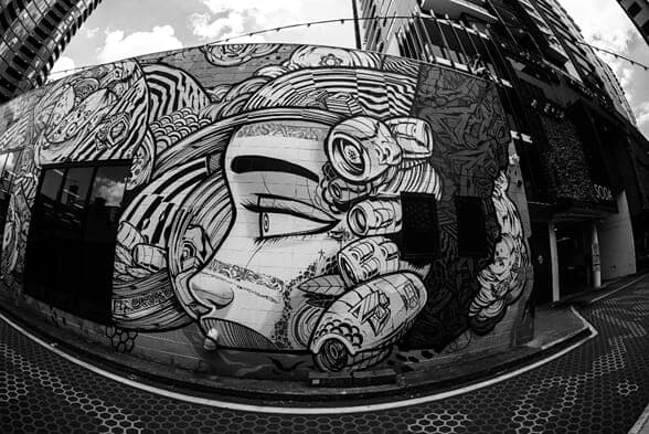 Graffiti Space Girl